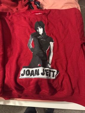 Joan Jett Red Graphic Crew Neck